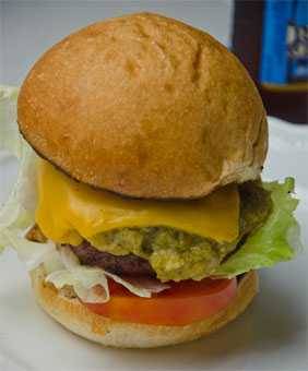 The New Mexico Green Chile Cheeseburger