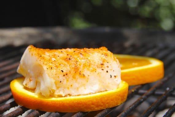 Grilling Fish on Citrus
