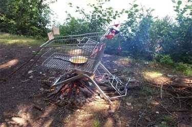 shopping cart grill shopping cart grill