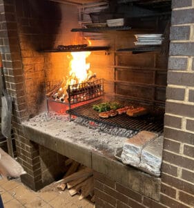 wood burning grill