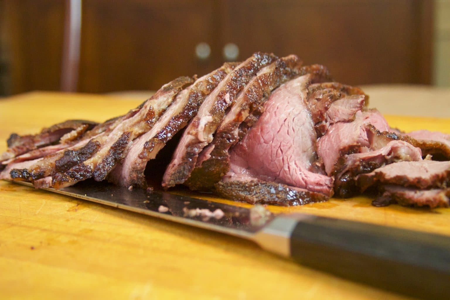 MeltInYourMouth Bottom Round Roast, Sous Vide And Smoked