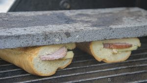 weight on grilling sandwich