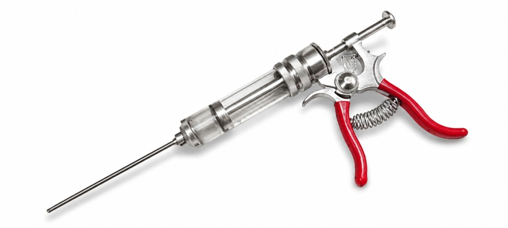Meat injector for brines.