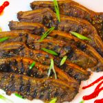 Grilled Korean style beef short ribs