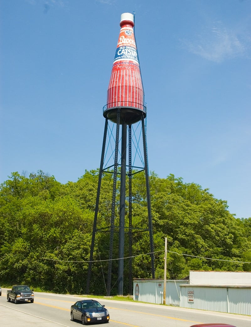 ketchup water tower in collinsville il.
