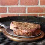 Cow Crust BBQ dry rub on a steak
