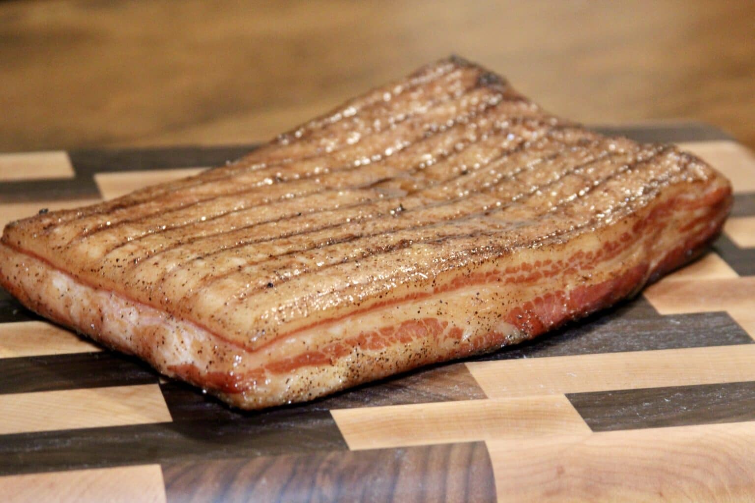 cured and smoked pork belly
