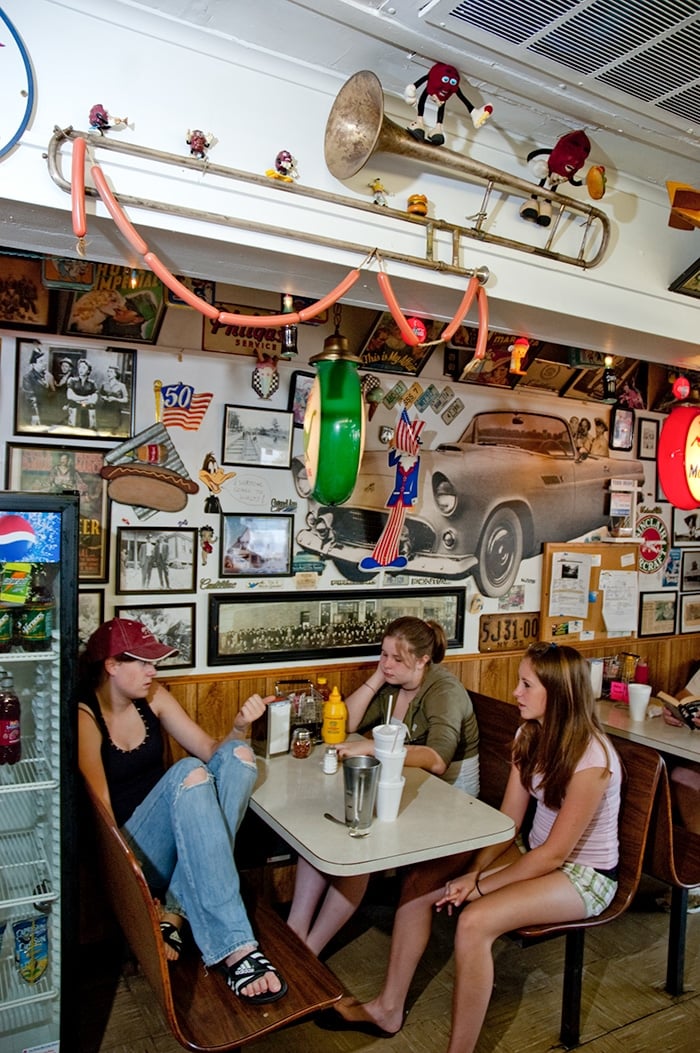 Walt's coney dog in detroit.