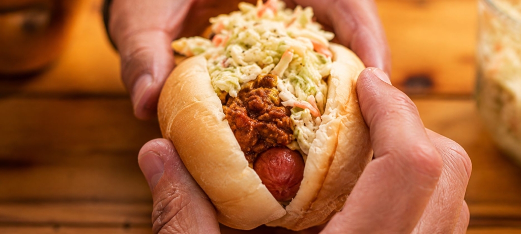 West Virginia slaw dog.
