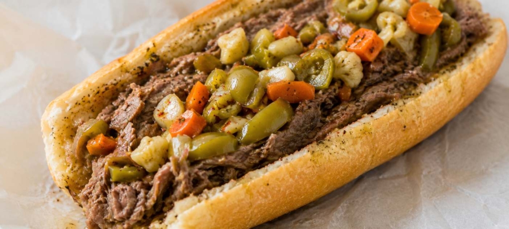 Chicago Italian beef sandwich