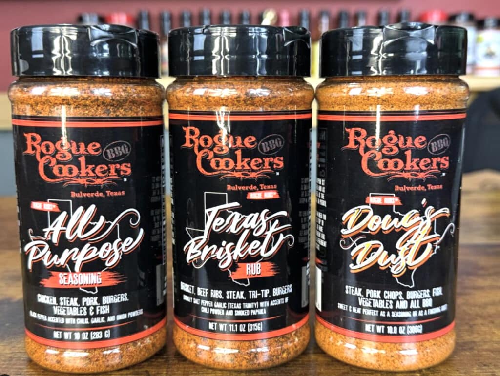 Three Bottles Of Rogue Cookers BBQ Rubs