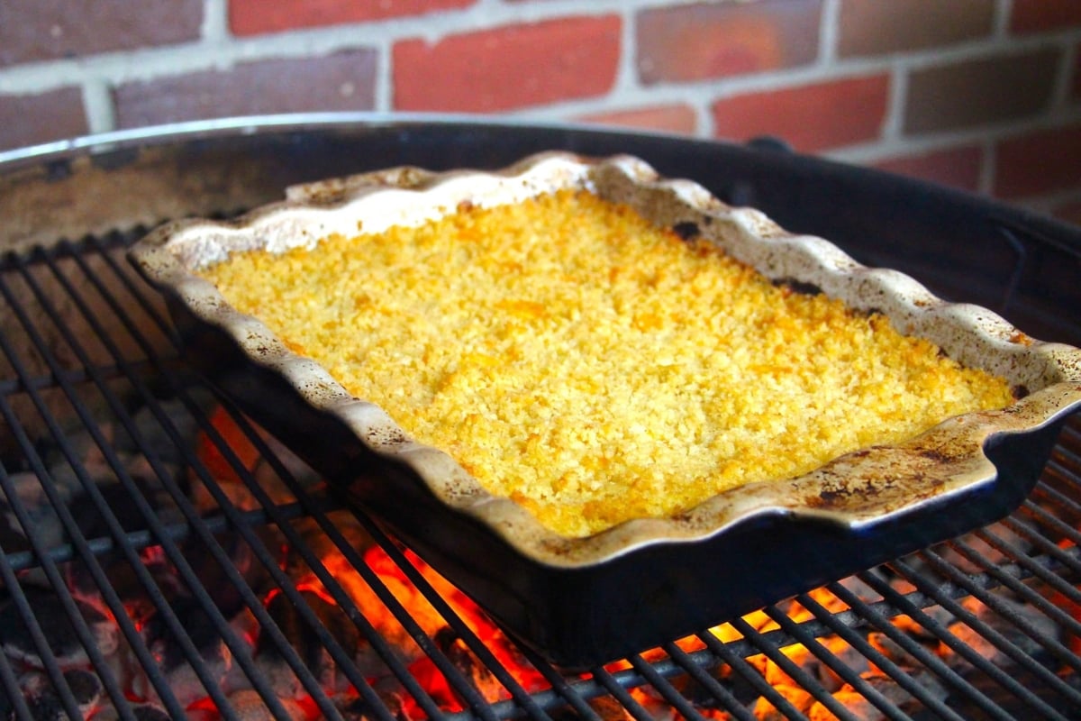 Mac and cheese on the grill