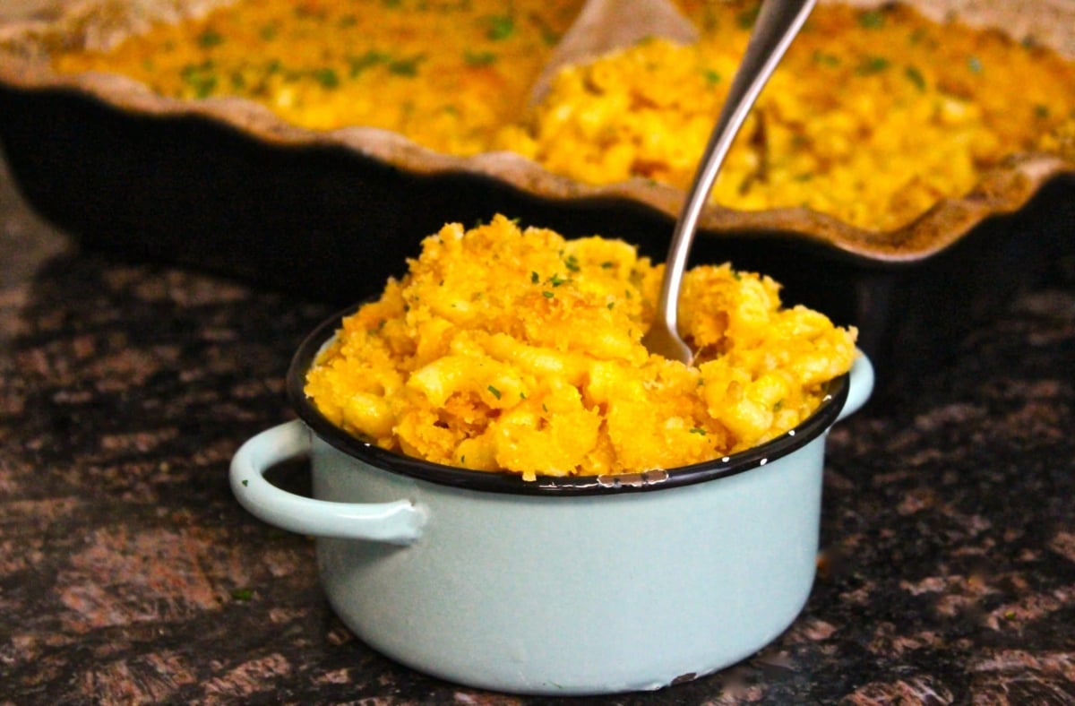Bowl of Smoked mac-and-cheese