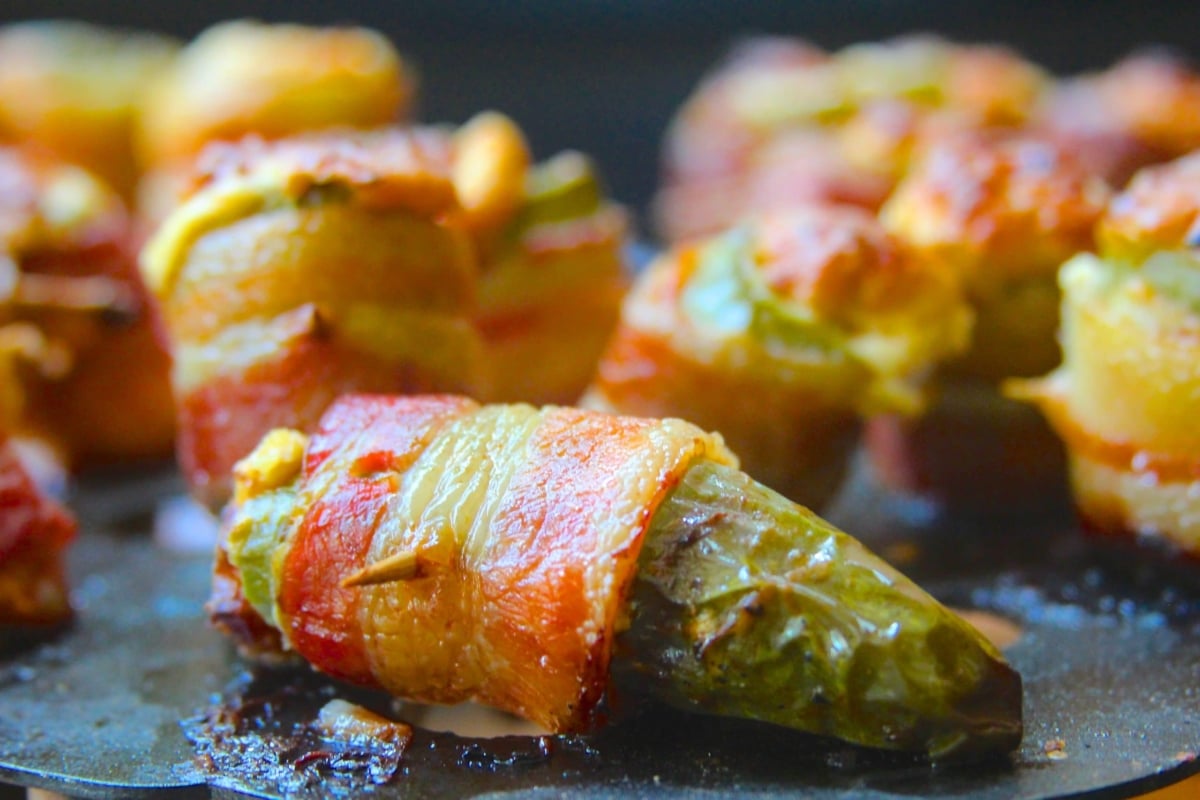 Bacon wrapped jalapenos