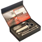 Premiala injector and parts in an open box