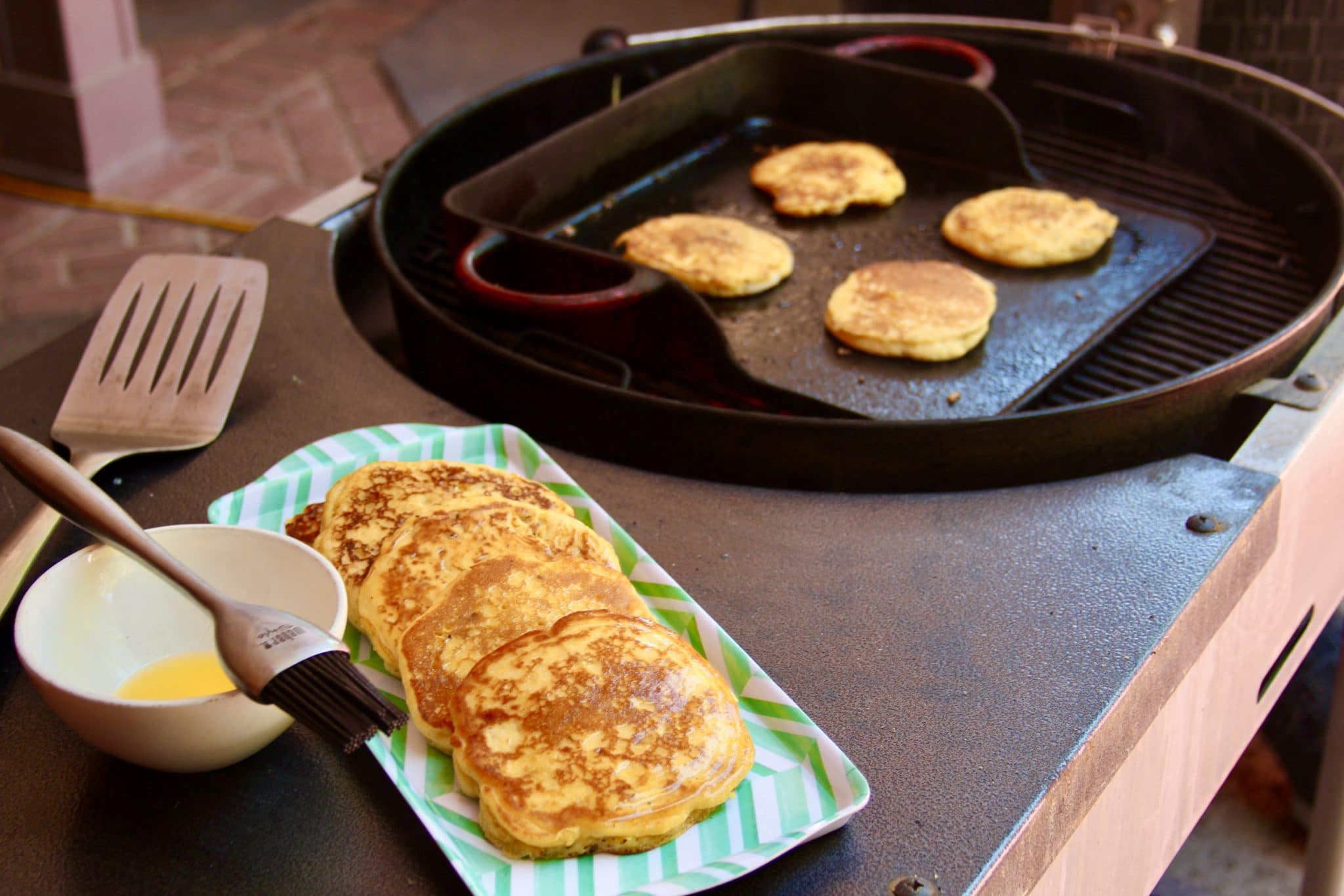 Griddle Grilled Corn Cakes, Fresh Corn At Its Finest