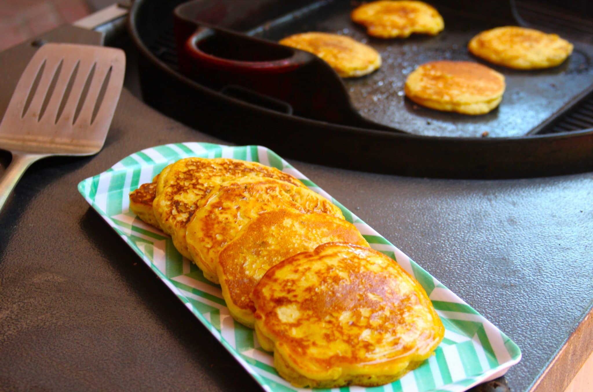 Griddle Grilled Corn Cakes, Fresh Corn At Its Finest