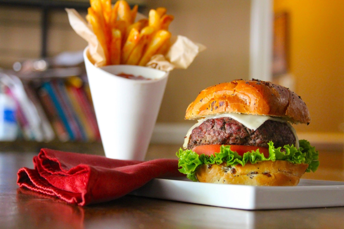 Mushroom and beef blended burger