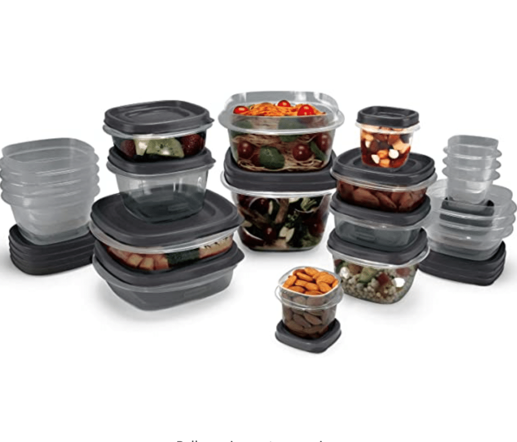 Rubbermaid food storage containers