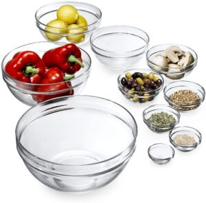 glass mixing bowls