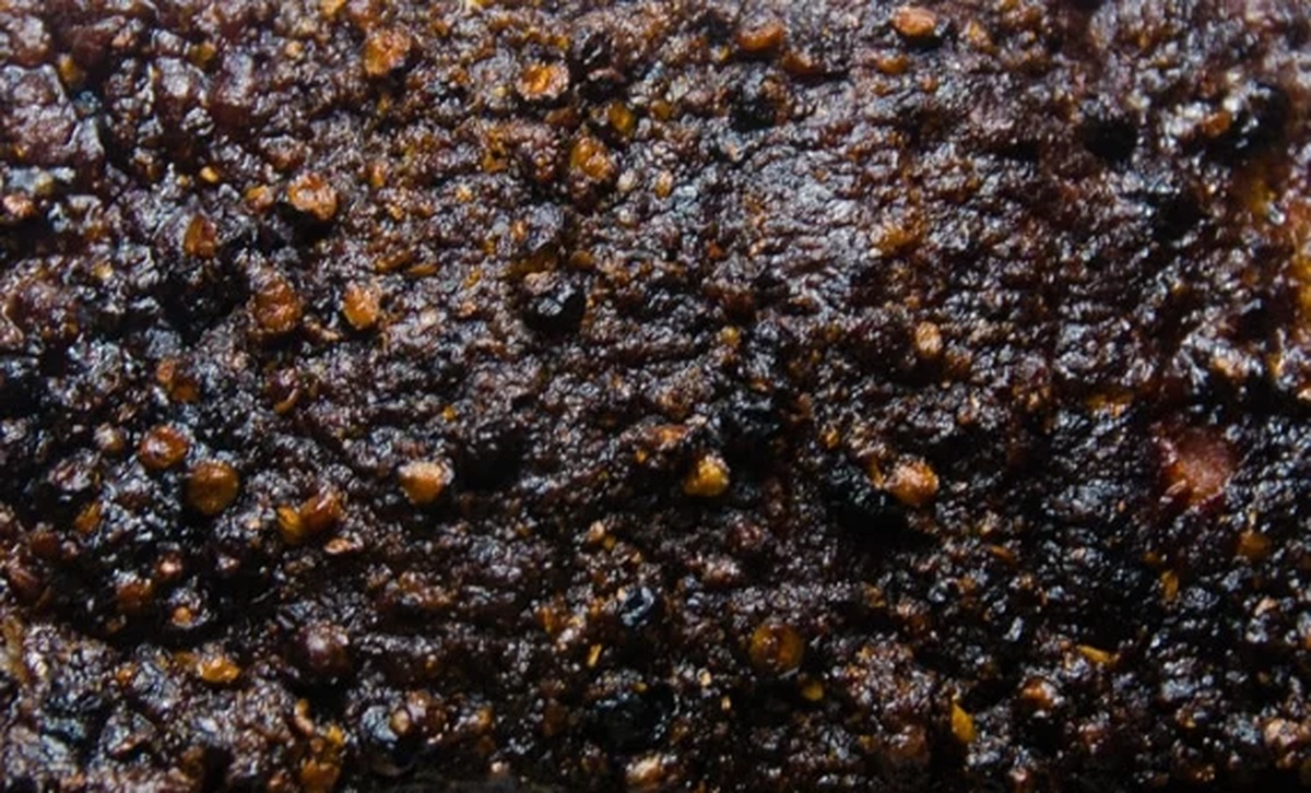 closeup of pastrami rub on cooked unsliced brisket