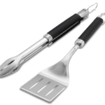 Weber precision spatula and tongs set