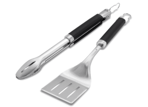 Weber precision spatula and tongs set.