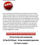auto renewal promo