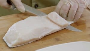 skinning chilean sea bass