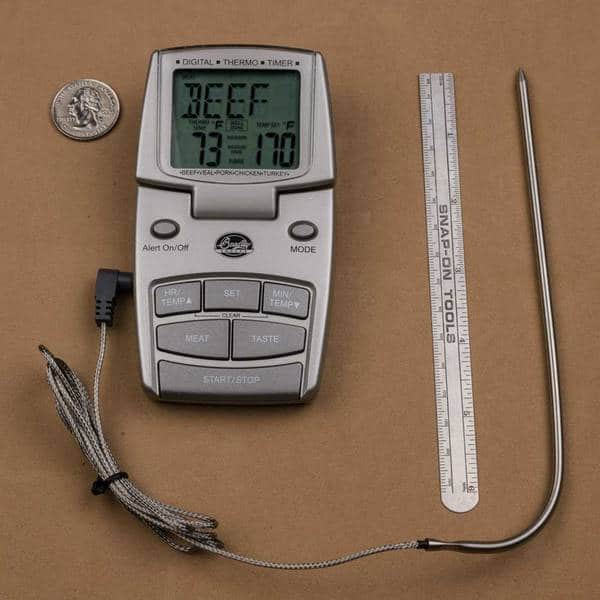 Digital Meat Thermometer & Timer with Pager