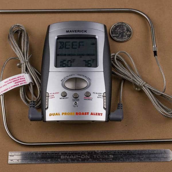 Digital Meat Thermometer With Dual Probes -Black