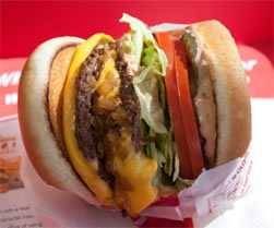 In-And-Out animal style burger