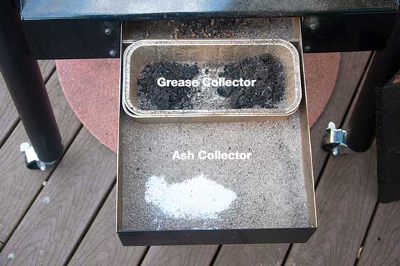 drawer filled with ash and sludge