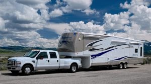 truck with a trailer