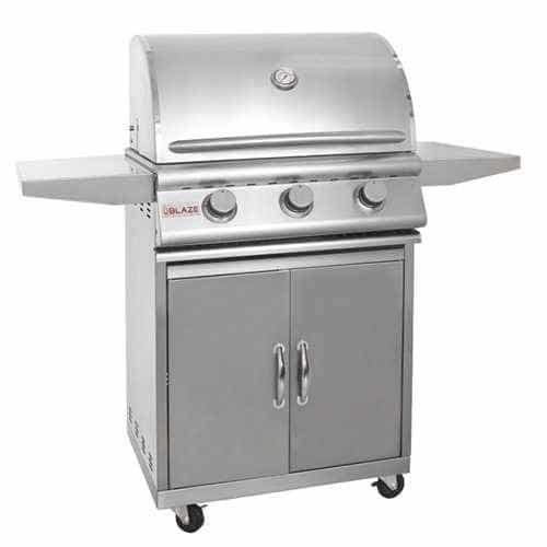 Blaze Cart Mounted 32" 4 Burner Gas Grill With Rear Rotisserie Burner, MSRP $2,250 Blaze Cart Mounted 32" 4 Burner Gas Grill With Rear Rotisserie Burner, MSRP $2,250