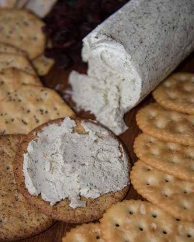 boursin cheese and crackers