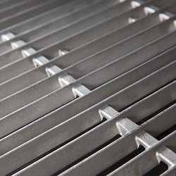 Heavy cast stainless steel gas grill cooking grates