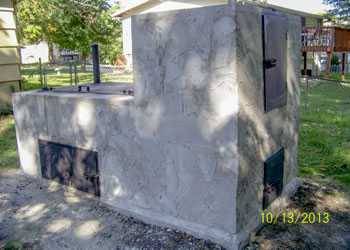 Concrete block smoker sale