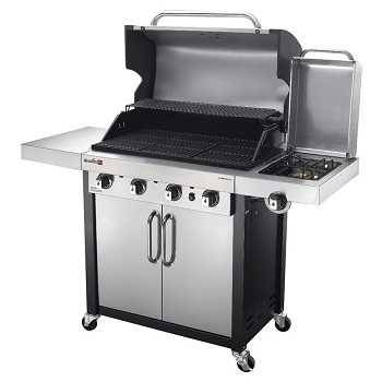 Char-Broil Commercial Stainless/Black 4-Burner Gas Grill