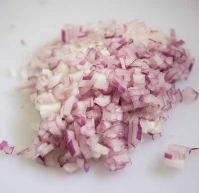 diced onions