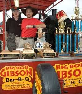 Chris Lilly at Big Bob Gibson's Bar-B-Q truck