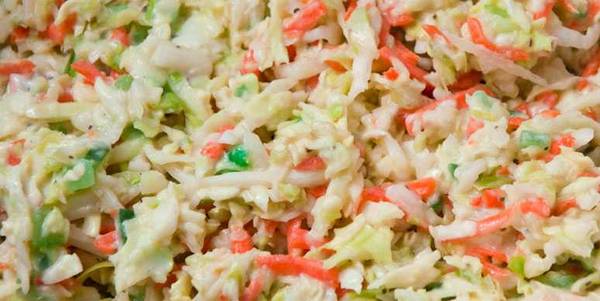 grated carrot and cabbage make coleslaw