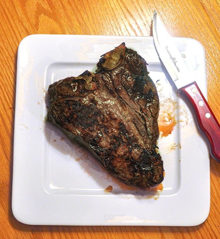 T-bone steak.