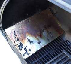 Water pan inside an offset smoker?