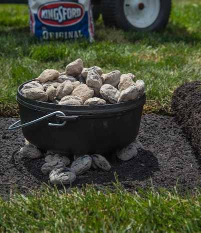 Dutch Oven on Grass