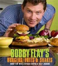 Cover of Bobby Flay's book Burgers Fries and Shakes