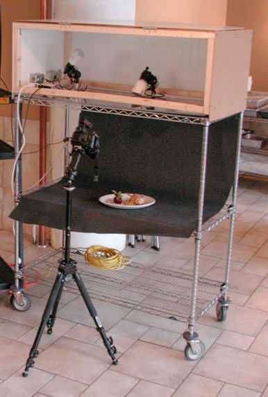 Portable Food Photography Studio