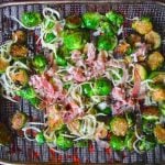 grilled brussel sprouts and fennel