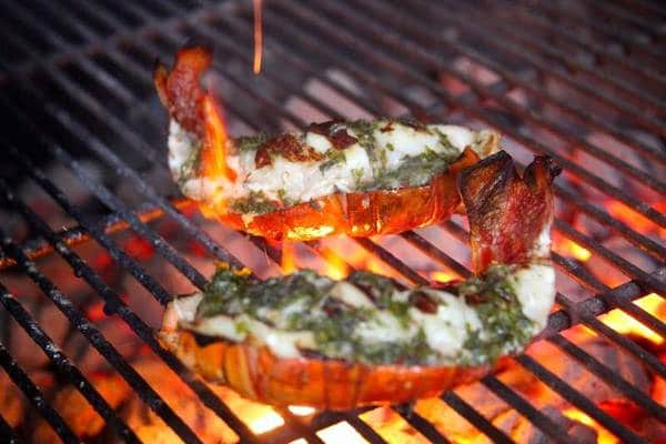 grilling lobster