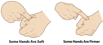 soft and hard hands